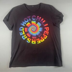 Red Hot Chili Peppers - Black T-Shirt with Colorful Graphic - Size XXL